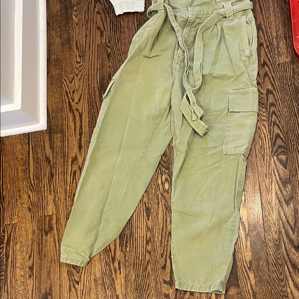 Zara Olive Green Cargo Pants